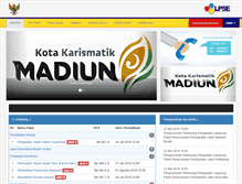 Tablet Screenshot of lpse.madiunkota.go.id
